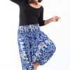 Women HaremPants | Plus Size Imperial Elephant 2-In-1 Jumpsuit Elephant Pants In Blue