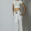 Women HaremPants | Women'S Thai Harem Palazzo Pants In Solid White