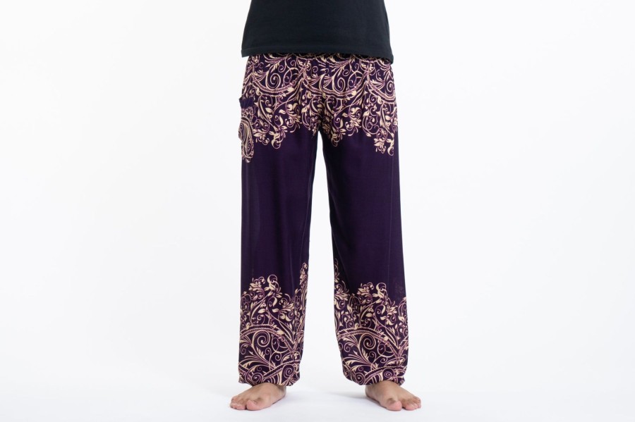 Men HaremPants | Vines Men'S Harem Pants In Purple