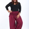 Women HaremPants | Plus Size Solid Color Women'S Harem Pants In Red