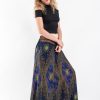 Women HaremPants | Peacock Eyes Palazzo Style Harem Pants In Navy