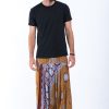 Men HaremPants | Mandala Elephant Drop Crotch Men'S Elephant Pants In Bronze