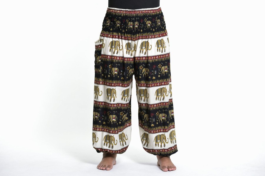 Plus Size HaremPants | Plus Size Elephant Bliss Women'S Elephant Pants In Black