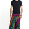 Men HaremPants | Rainbow Elephant Drop Crotch Men'S Elephant Pants In Purple