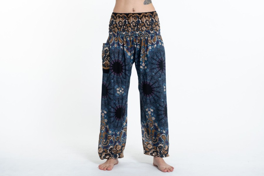 Women HaremPants | Paisley Mandalas Women'S Harem Pants In Gray