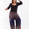 Women HaremPants | Plus Size Floral Women'S Harem Pants In Blue