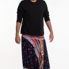 Men HaremPants | Plus Size Triangles Drop Crotch Men'S Harem Pants In Navy