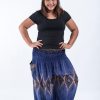 Women HaremPants | Plus Size Diamond Peacock Women'S Harem Pants In Blue