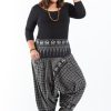 Plus Size HaremPants | Plus Size Hill Tribe Elephant Women'S Elephant Pants In Black