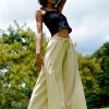 Women HaremPants | Women'S Thai Harem Double Layers Palazzo Pants In Solid Natural