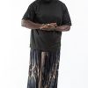 Plus Size HaremPants | Plus Size Diamond Peacock Drop Crotch Men'S Harem Pants In Black