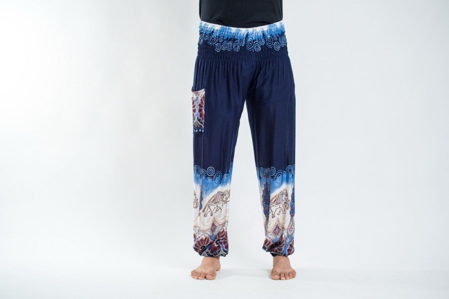 Men HaremPants | Solid Top Elephant Men'S Elephant Pants In Blue