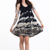 Women HaremPants | Tie Dye Cotton Tank Dress In 05 Black