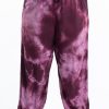 Plus Size HaremPants | Plus Size Tie Dye Drawstring Men'S Yoga Pants In Dark Purple