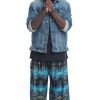 Plus Size HaremPants | Plus Size Paisley Men'S Harem Pants In Turquoise