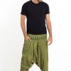 Men HaremPants | Hill Tribe Elephant Men'S Elephant Pants In Green