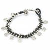 Accessories HaremPants | Hill Tribe Bead And Large Swirl Charm Bracelets Silver