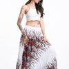 Women HaremPants | Floral 2-In-1 Jumpsuit Harem Pants In White