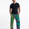 Men HaremPants | Tie Dye Cotton Men Harem Pants In Green