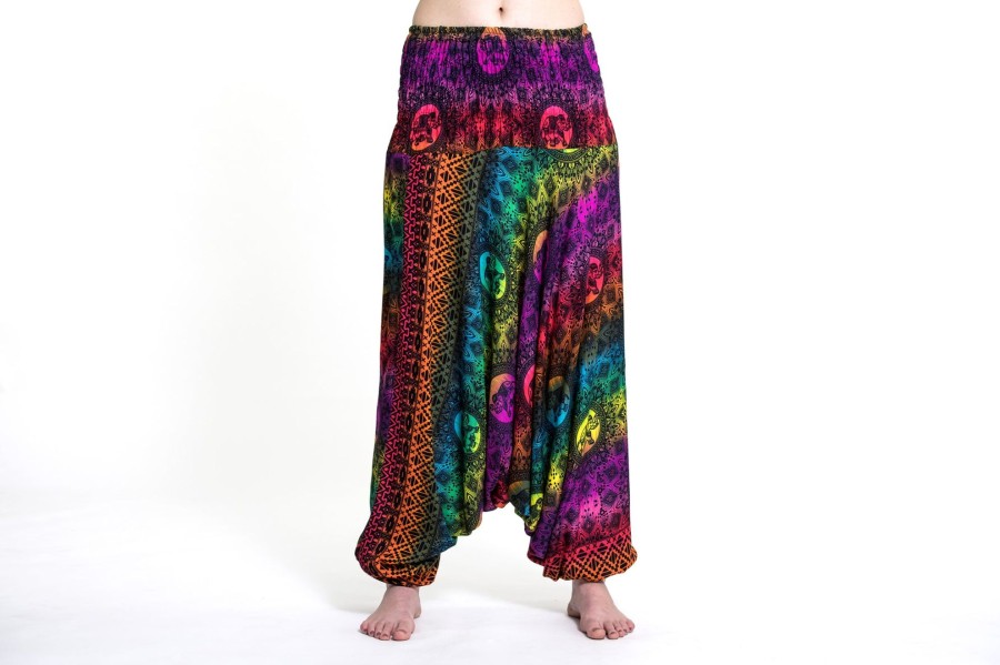 Women HaremPants | Rainbow Elephant 2-In-1 Jumpsuit Elephant Pants In Purple