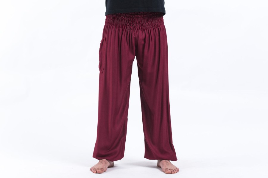 Men HaremPants | Solid Color Men'S Harem Pants In Red