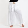 Women HaremPants | Plus Size Women'S Thai Harem Palazzo Pants In Solid White