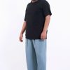 Men HaremPants | Plus Size Solid Color Drawstring Men'S Yoga Massage Pants In Blue Gray