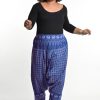 Plus Size HaremPants | Plus Size Hill Tribe Elephant Women'S Elephant Pants In Blue