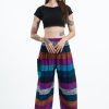 Women HaremPants | Boho Striped Women'S Harem Pants In Blue