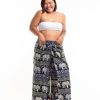 Plus Size HaremPants | Plus Size Divine Elephant Wrap Palazzo Style Harem Pants In Indigo