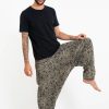 Men HaremPants | Hill Tribe Paisley Print Men'S Harem Pants In Black