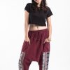 Women HaremPants | Elephant Aztec Cotton Women'S Harem Pants In Red