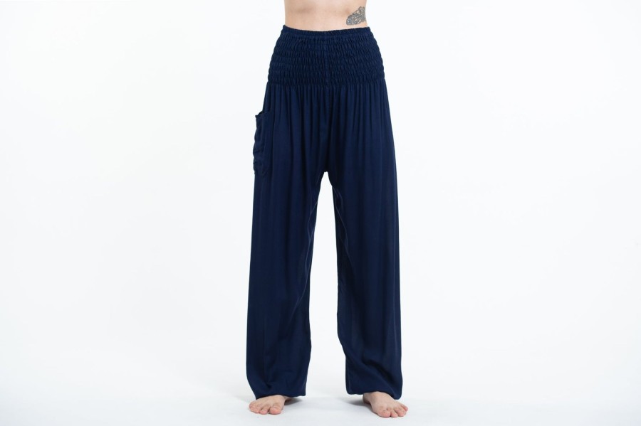 Plus Size HaremPants | Solid Color Women'S Tall Harem Pants In Blue