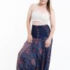 Women HaremPants | Peacock Feathers 2-In-1 Jumpsuit Harem Pants In Blue