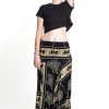 Women HaremPants | Turtle Print 2-In-1 Jumpsuit Harem Pants In Gold