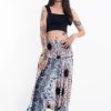 Women HaremPants | Paisley Mandalas 2-In-1 Jumpsuit Harem Pants In Silver Gray