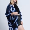 Women HaremPants | Tie Dye Kimono Cardigan In Indigo