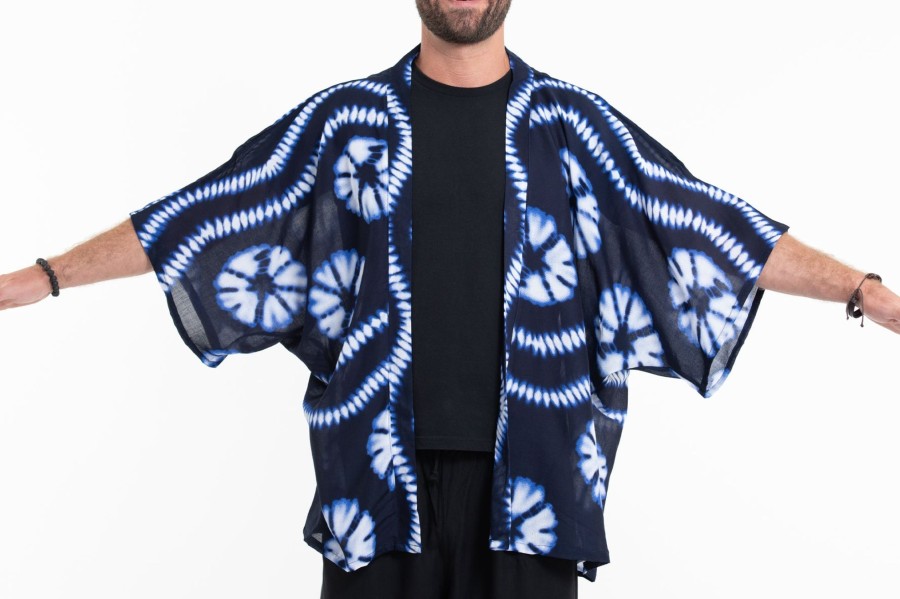 Women HaremPants | Tie Dye Kimono Cardigan In Indigo