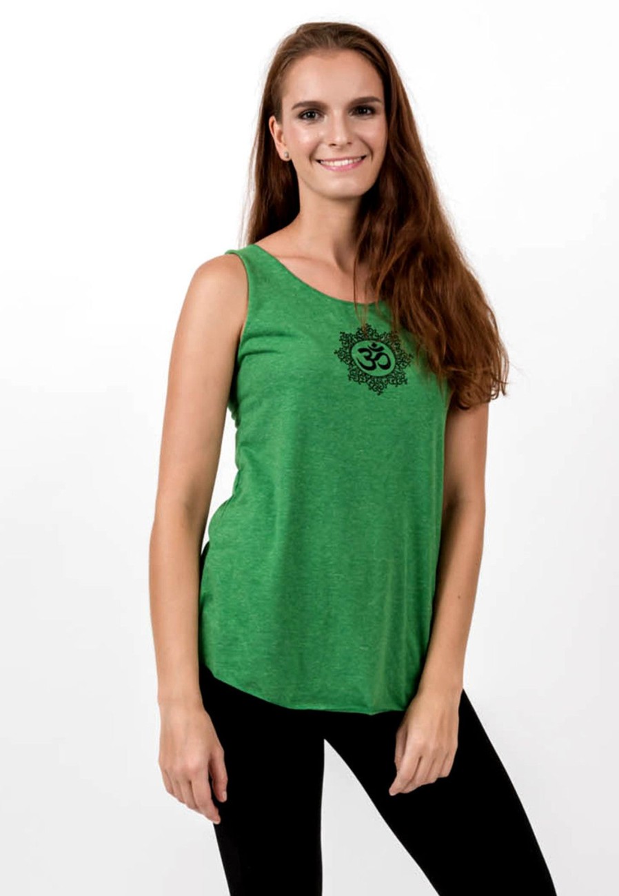 Women HaremPants | Loose Soft Vintage Style Women'S Tank Tops Om Green