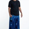 Plus Size HaremPants | Plus Size Paisley Mandalas Men'S Harem Pants In Blue