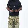 Men HaremPants | Plus Size Marble Elephant Men'S Elephant Pants In Olive