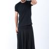 Men HaremPants | Solid Color Drop Crotch Men'S Harem Pants In Black