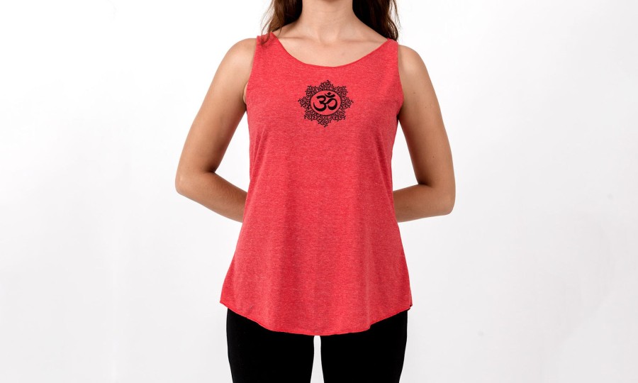 Women HaremPants | Loose Soft Vintage Style Women'S Tank Tops Om Red