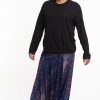 Men HaremPants | Plus Size Peacock Feathers Drop Crotch Men'S Harem Pants In Blue