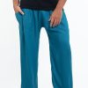 Men HaremPants | Solid Color Men'S Tall Harem Pants In Aqua Blue