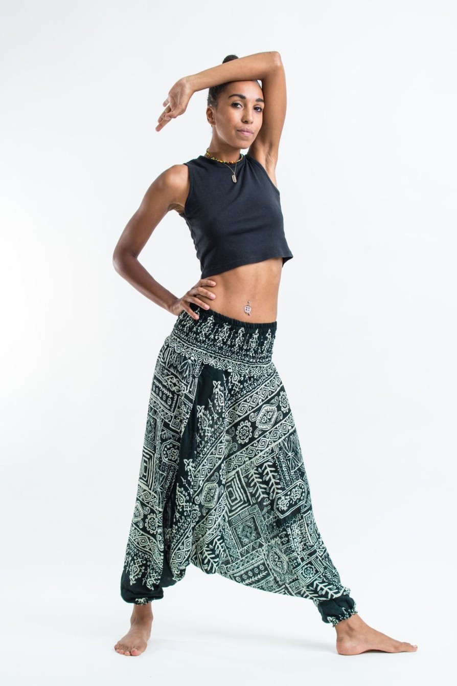 Women HaremPants | Tribal Prints 2-In-1 Jumpsuit Harem Pants In Green