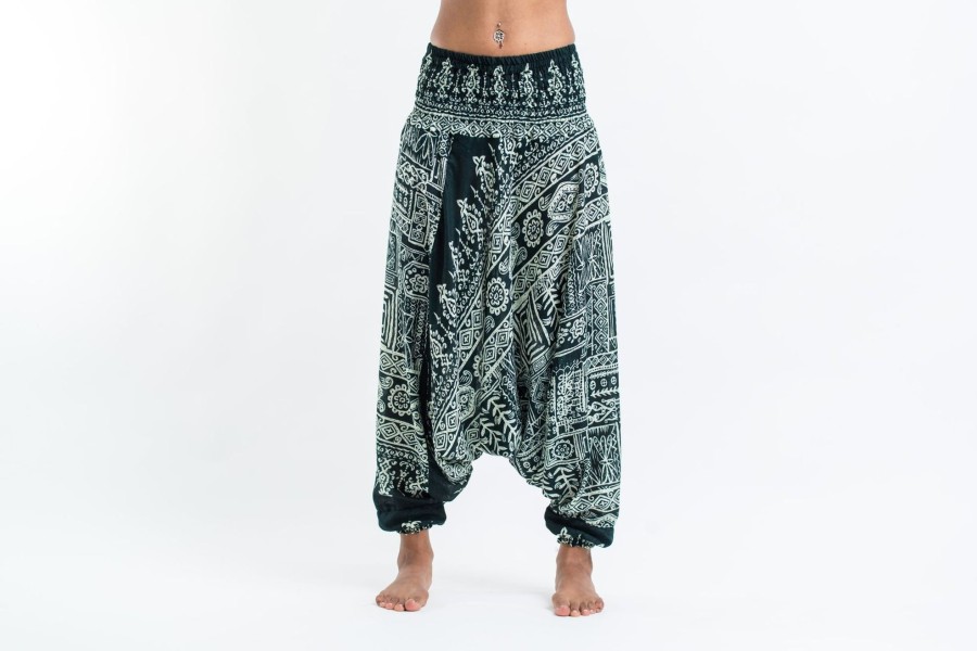 Women HaremPants | Tribal Prints 2-In-1 Jumpsuit Harem Pants In Green