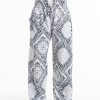 Plus Size HaremPants | Patchwork Paisley Tall Harem Pants In White