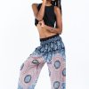 Women HaremPants | Mandala Elephant Women'S Elephant Pants In Silver Gray