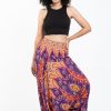 Women HaremPants | Peacock Paisley 2-In-1 Jumpsuit Harem Pants In Purple